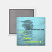 Kreuzfahrt mit Live-Liebe Magnet (Vorderseite/Rückseite)