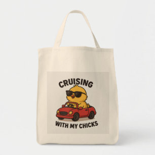 Kreuzfahrt mit meinen Chicks - Quirky Chick Tote B Tragetasche