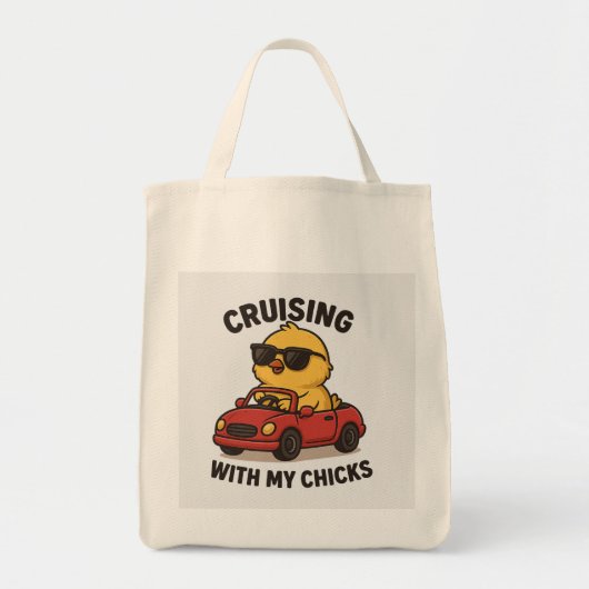 Kreuzfahrt mit meinen Chicks - Quirky Chick Tote B Tragetasche (Vorne)