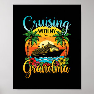 Kreuzfahrt mit meiner Oma Oma Kreuzfahrt Urlaub Poster