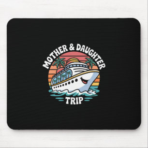 Kreuzfahrt Mutter und Tochter Schiff Sonnenunterga Mousepad
