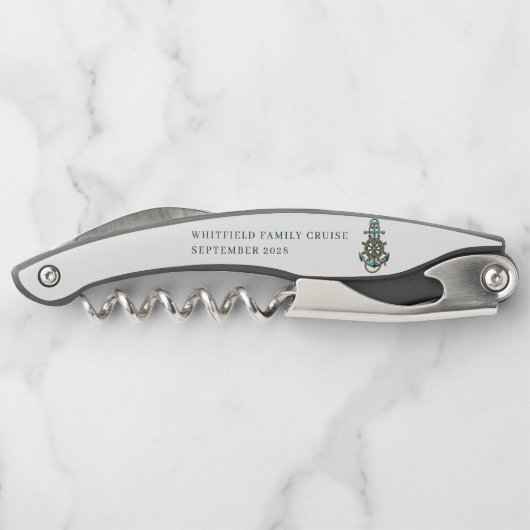 Kreuzfahrt nach Nautical Anchor Kellnermesser (Rückseite)