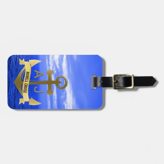 Kreuzfahrt Nautic Anchor Gepäckanhänger (Vorderseite horizontal)