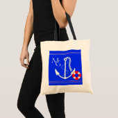 Kreuzfahrt-oder Strand-Tasche - Monogramm Tragetasche (Vorderseite (Produkt))