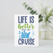 Kreuzfahrt Postkarte (Stehend Vorderseite)