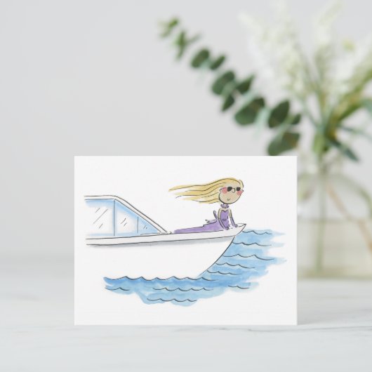 Kreuzfahrt Postkarte (Stehend Vorderseite)