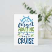 Kreuzfahrt Postkarte (Stehend Vorderseite)