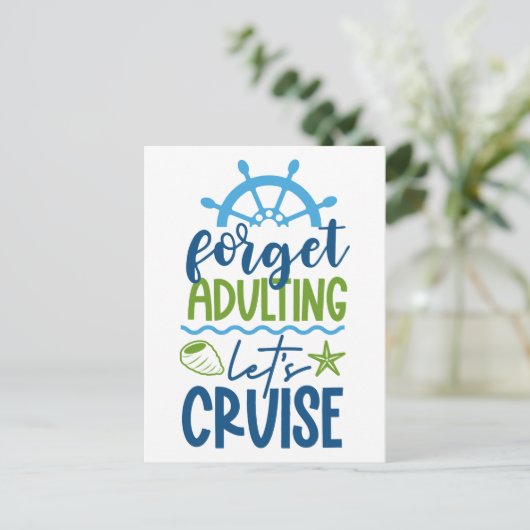 Kreuzfahrt Postkarte (Stehend Vorderseite)