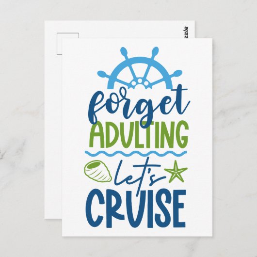 Kreuzfahrt Postkarte (Vorne/Hinten)