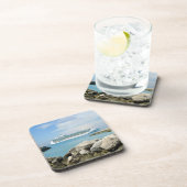 Kreuzfahrt-Schiff an CocoCay Untersetzer (Rechte Seite)