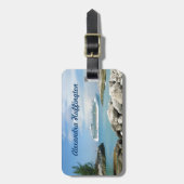 Kreuzfahrt-Schiff CocoCay am personalisierten Gepäckanhänger (Vorderseite vertikal)