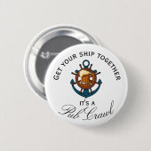 Kreuzfahrt Schiff Fun Pub Crawl Aktivität Button (Vorne & Hinten)