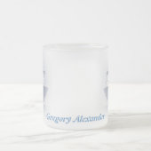 Kreuzfahrt-Schiffs-Miniatur personalisiert Mattglastasse (Mittel)