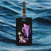 Kreuzfahrt Schwarz und Rosa Gepäckanhänger