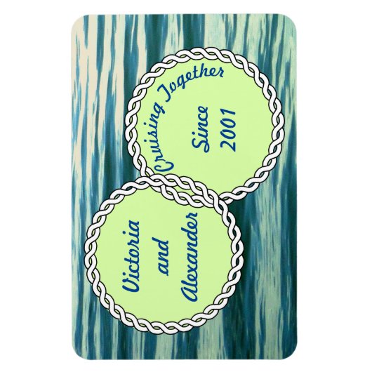 Kreuzfahrt seit 2 Stateroom Türmarker Magnet (Vertikal)