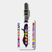 Kreuzfahrt-Signal-Flaggen-Gepäck-Umbau Gepäckanhänger (Vorderseite vertikal)