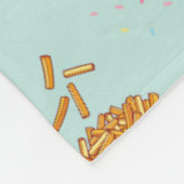 Kreuzfahrt-Snacks-Muster Fleecedecke (Ecke)