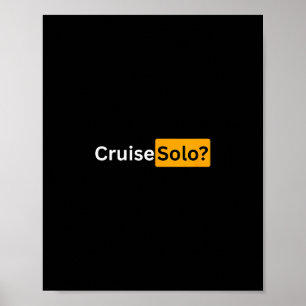 Kreuzfahrt Solo - Y Cruising Bon Voyage Geschenke Poster