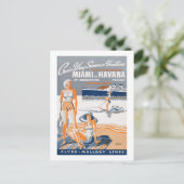Kreuzfahrt Sommerferien 1937 Vintager Flyer Pos Postkarte (Stehend Vorderseite)