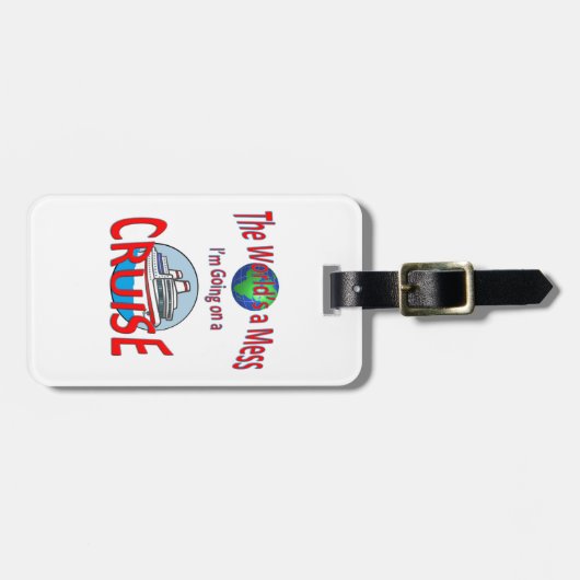 Kreuzfahrt-Spaß-Welten eine Verwirrung Gepäckanhänger (Vorderseite horizontal)