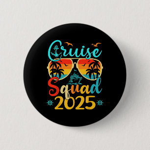 Kreuzfahrt-Team 2025 Sommerferien Familie passend  Button