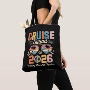 Kreuzfahrt Team 2026 Familienurlaub Retro Vintage Tasche