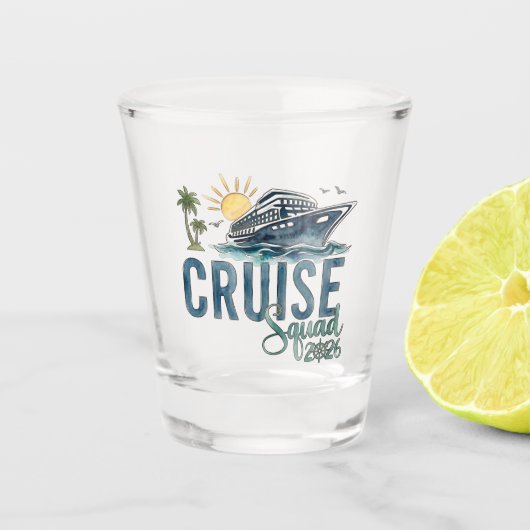 Kreuzfahrt-Team 2026 Schnapsglas-Partygeschenk Schnapsglas (Vorderseite)