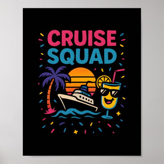 Kreuzfahrt-Trupp Urlaubsstimmung  Poster (Vorne)
