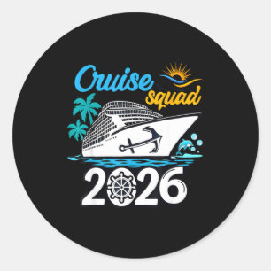 Kreuzfahrt-Truppe 2026 cruisen Hawaii Strand Somme Runder Aufkleber