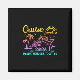 Kreuzfahrt-Truppe 2026 Familie Freunde Urlaub pass Magnet