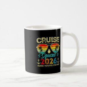 Kreuzfahrt-Truppe 2026 Familie Gruppe Übereinstimm Kaffeetasse