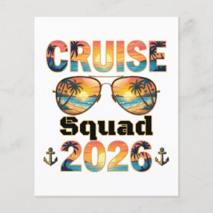 Kreuzfahrt-Truppe 2026 - Retro Sonnenuntergang Flyer