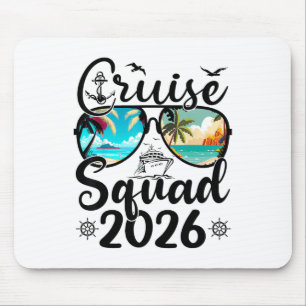Kreuzfahrt-Truppe 2026 Sommerferien Familie passen Mousepad