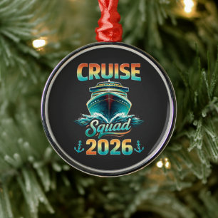 Kreuzfahrt-Truppe 2026 – Sommerurlaub Ornament Aus Metall