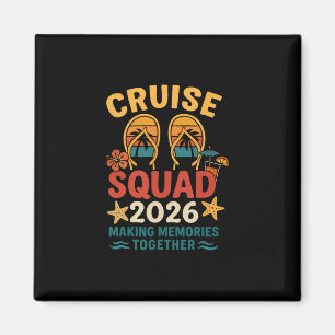 Kreuzfahrt-Truppe 2026 Tropischer Sonnenuntergang Magnet