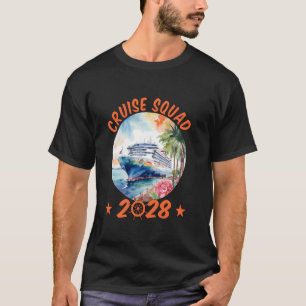 Kreuzfahrt-Truppe 2028 Familienurlaub-Abenteuer Kr T-Shirt