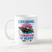 Kreuzfahrt über 10 Jahre Hochzeit Kaffeetasse (Links)