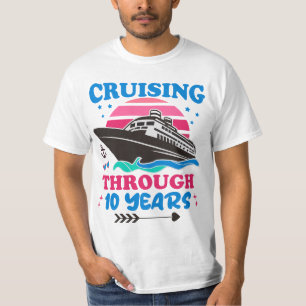 Kreuzfahrt über 10 Jahre Hochzeit T-Shirt