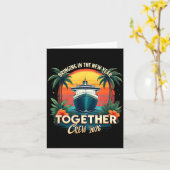 Kreuzfahrt-Urlaub bringt das neue Jahr zusammen  Karte (Gelbe Blume)