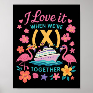 Kreuzfahrt Urlaub Freunde Kumpels Paare Mädchen  Poster