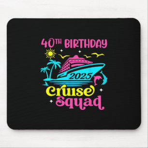 Kreuzfahrt-Urlaub Geburtstag Freund Familie 40. Ge Mousepad