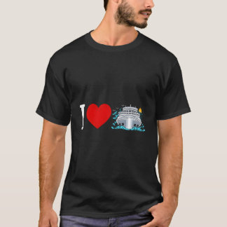 Kreuzfahrt-Urlaub Ich liebe Kreuzfahrten T-Shirt