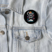 Kreuzfahrt-Urlaub Mädchen Kreuzfahrt Zeit Leute Button (Beispiel)