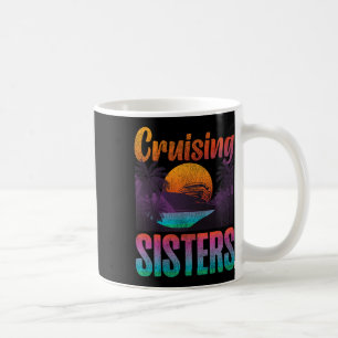 Kreuzfahrt Urlaub Schwester Mädchen Vintage Cruisi Kaffeetasse