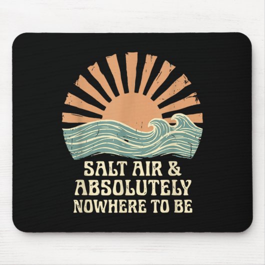 Kreuzfahrt Urlaub Strand Wellen Design Mousepad (Vorne)