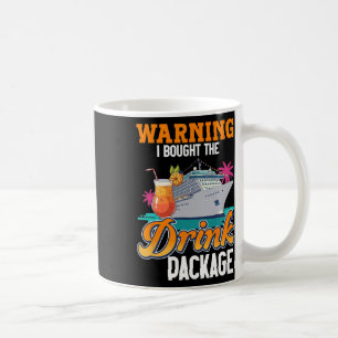 Kreuzfahrt-Urlaubs-Getränkepaket-Warnung Ich kauft Kaffeetasse