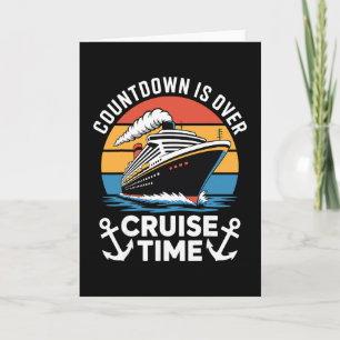 Kreuzfahrt-Urlaubs-Reisezeit-Countdown vorbei Boot Karte