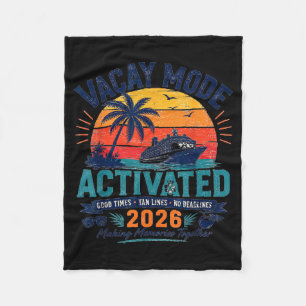 Kreuzfahrt-Urlaubsmodus aktiviert 2026 Sommer-Trip Fleecedecke