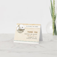 Kreuzfahrt Vintage Hochzeit Dank Karten