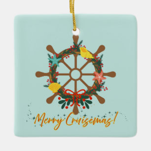 Kreuzfahrt Weihnachten Schifffahrt Keramikornament